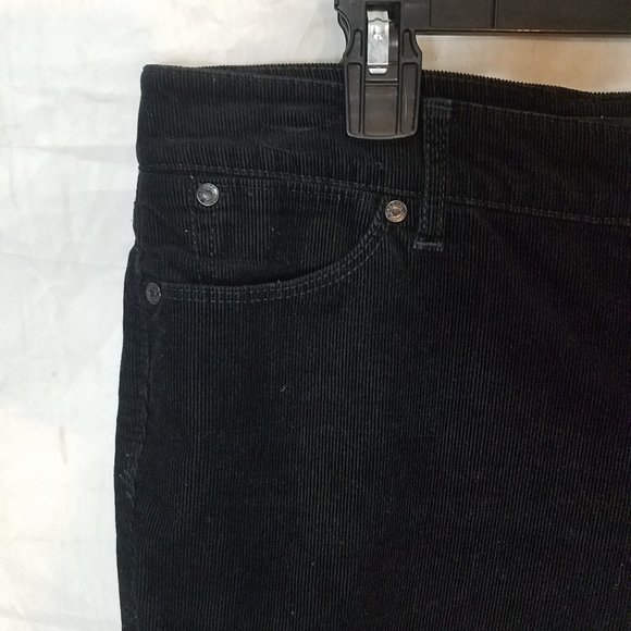 Talbots flawless five pocket straight black corduroy pants - Picture 4 of 9